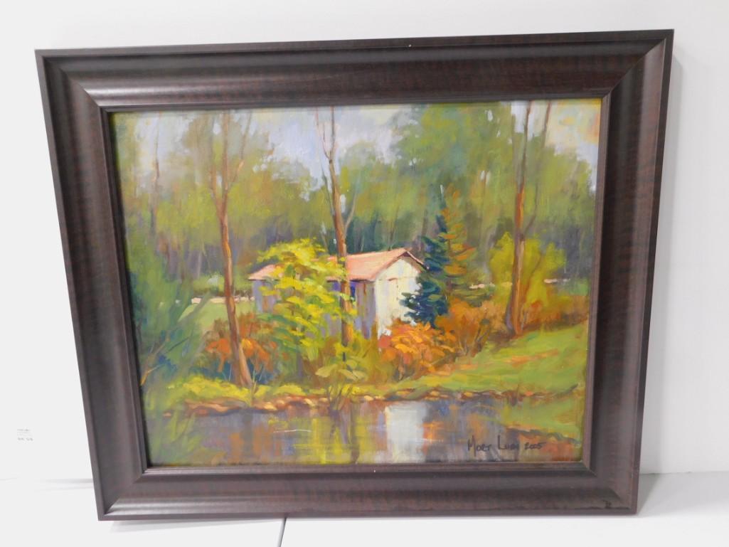 Mort Luby Jr Original Oil on Canvas 2005 Brown County (1 of 7)