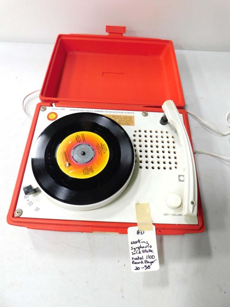 Red Symphonic Solid State Model 1100 Record Player (1 of 4)