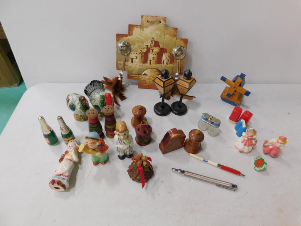 Lot of Smalls and Salt and Pepper Shakers incl Figural (1 of 5)