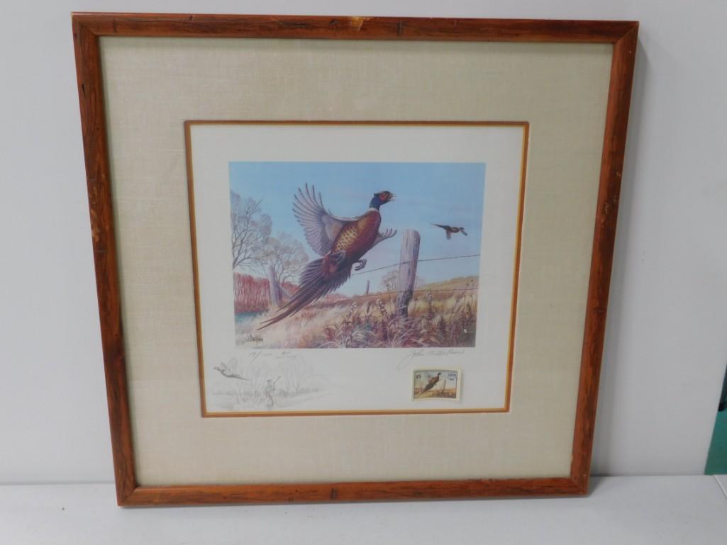 Framed and Matted Print Pencil Signed John S. Wilson (1 of 3)