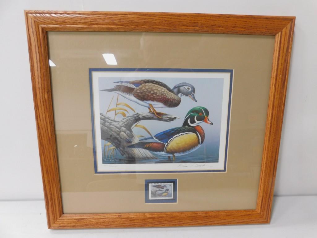 Framed Duck Stamp Print Signed Russ Duerksen 6671/8000 (1 of 6)