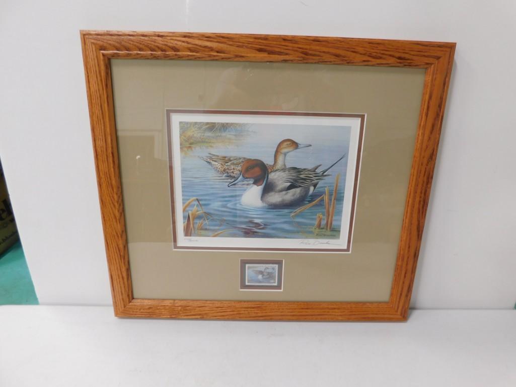 Framed Duck Stamp Print Signed Russ Duerksen 5189/8000 (1 of 2)