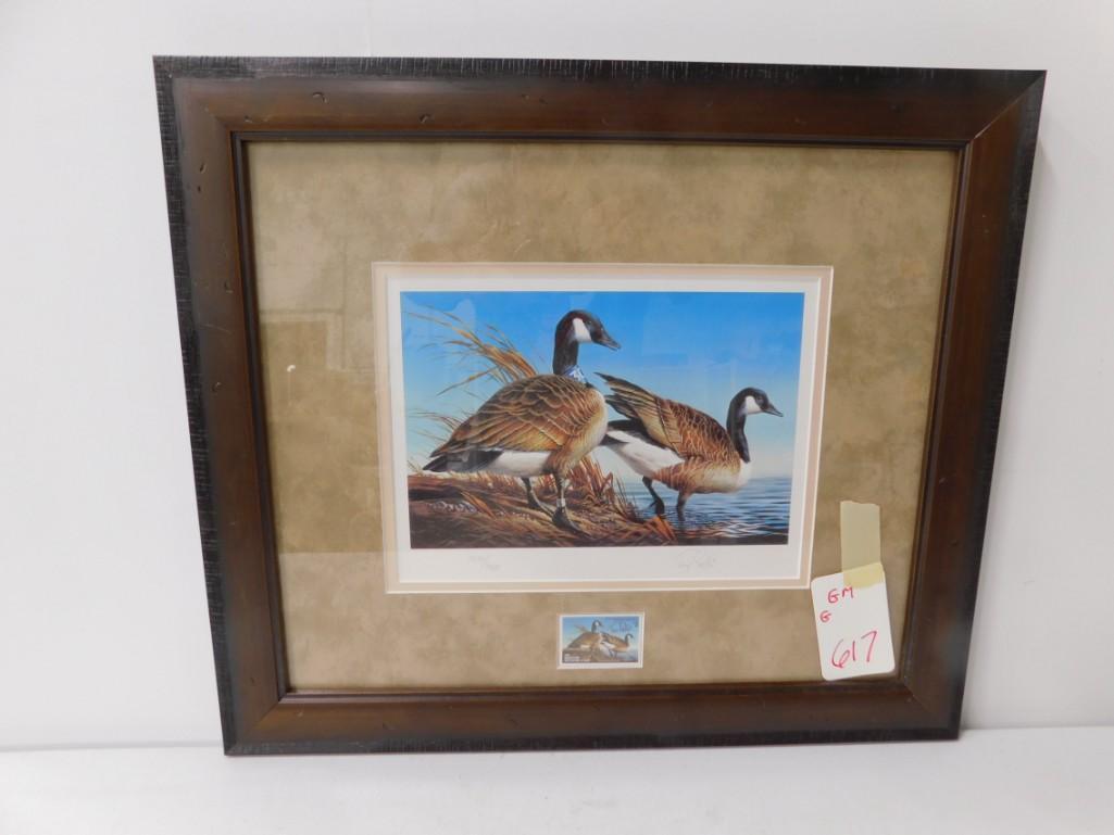 Framed Duck Stamp Print Signed Terry Redlin 1470/7800 (1 of 4)