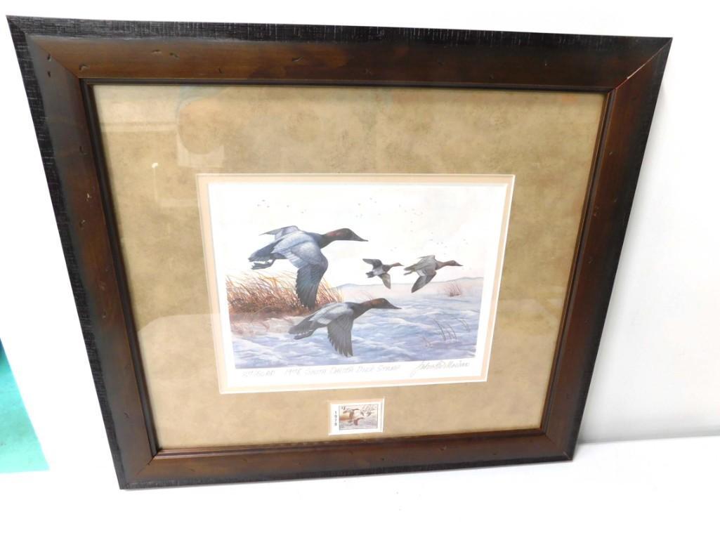 Framed Duck Stamp Print Pencil Signed John Moisan 27/50 (1 of 7)