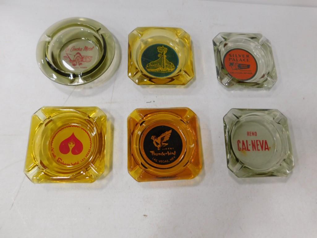 Lot of 6 Vintage Las Vegas and Reno Ashtrays incl (1 of 4)