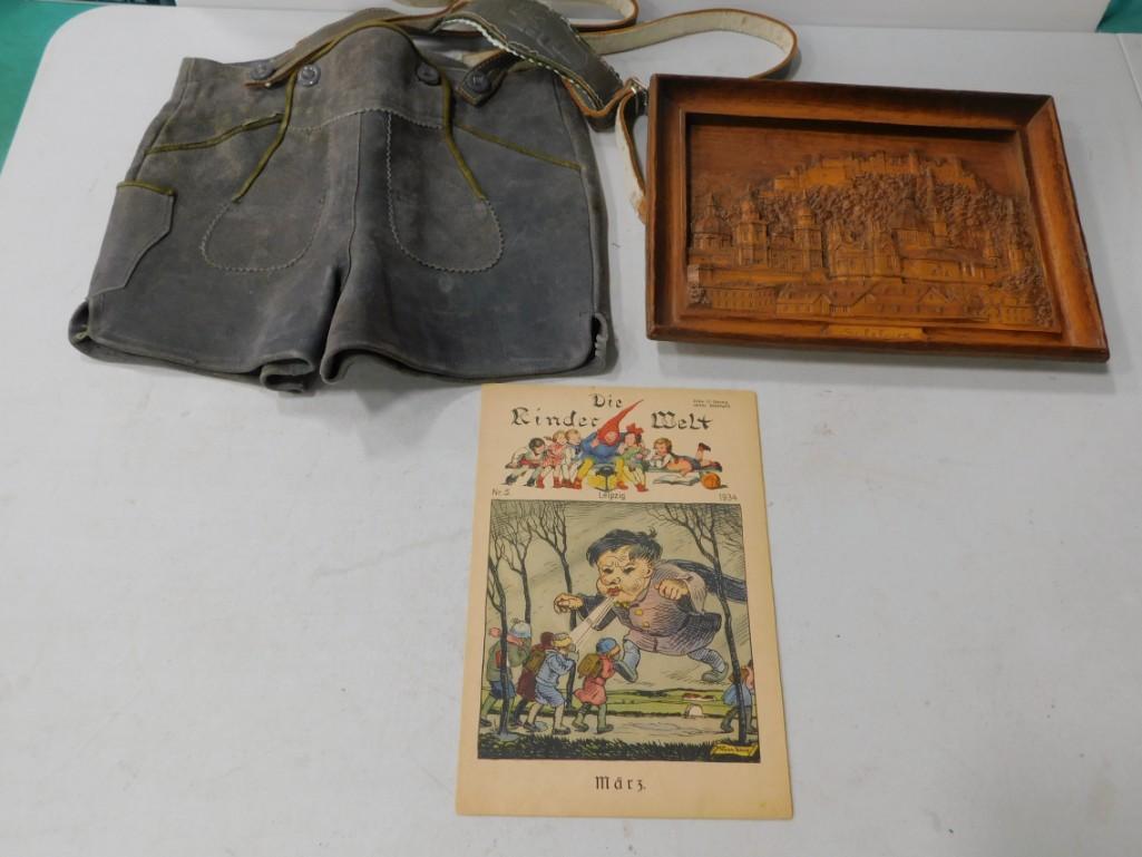 German Lot incl Lederhosen - Leather, child's size , (1 of 8)