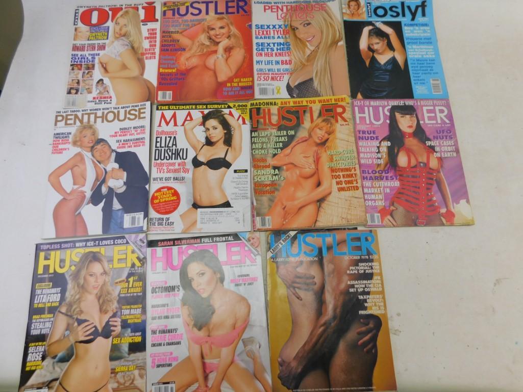 Lot of 11 Raunchy Adult Magazines (1 of 3)