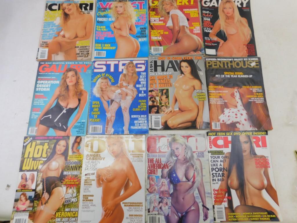 Lot of 12 Raunchy Adult Magazines (1 of 3)