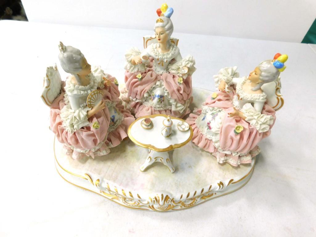 Large Dresden Porcelain Figurine Statue (1 of 5)