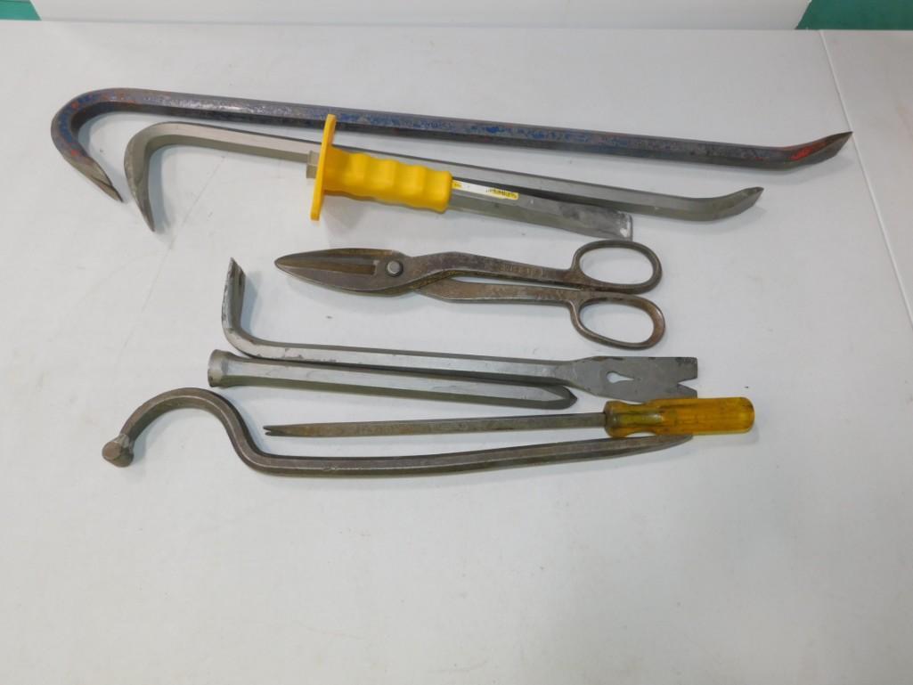 Lot of Hand Tools incl Crow Bars , Pry Bars (1 of 3)
