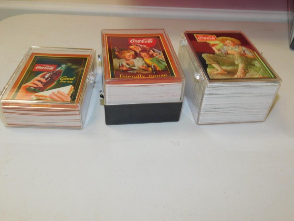 Lot of Coca Cola Collector Trading Cards including (1 of 4)