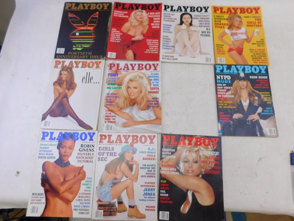 Lot of 10 Playboy Magazine Issues from 1994 (1 of 3)