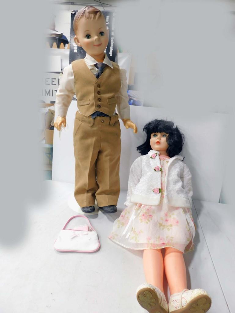 Vtg 1959 Sonny McCall 36" Walker Vinyl Doll and a 1960s (1 of 6)