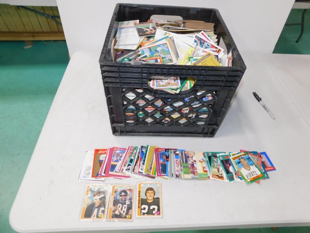 Crate of Sports Cards Mostly Baseball approx 40 pounds (1 of 3)