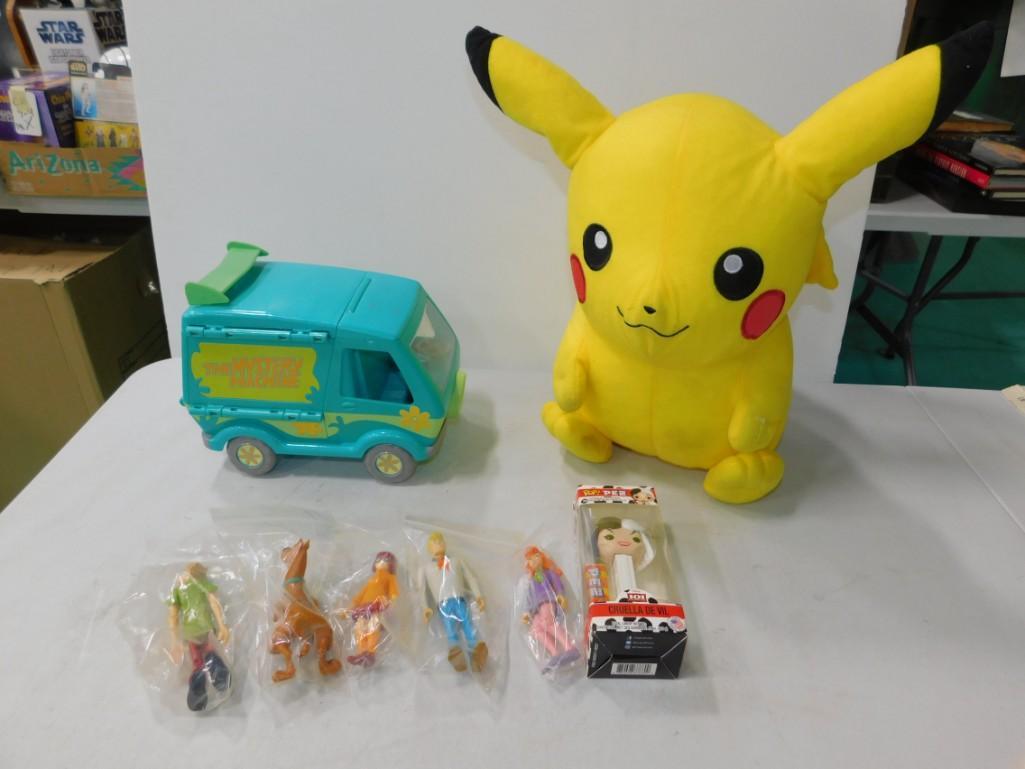 Toy Lot incl Pokemon Pikachu , Scooby Doo Mystery (1 of 6)