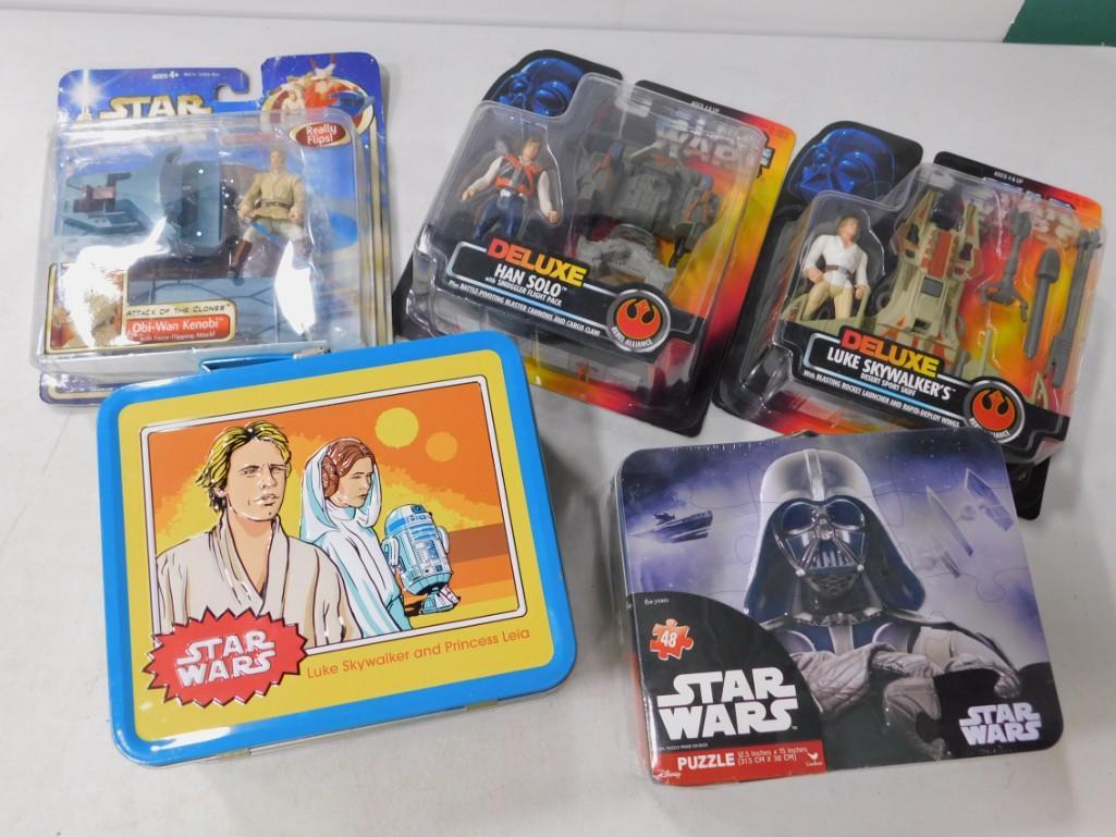 Star Wars Lot incl Action Figures New in Box , Lunchbox (1 of 4)