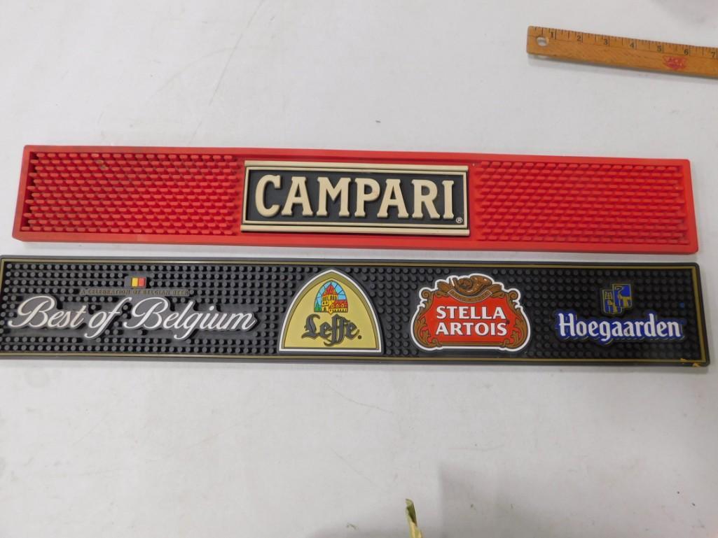 2 Bar Mats incl Best of Belgium Stella , Campari: 2 Bar Mats incl Best of Belgium Stella , Campari