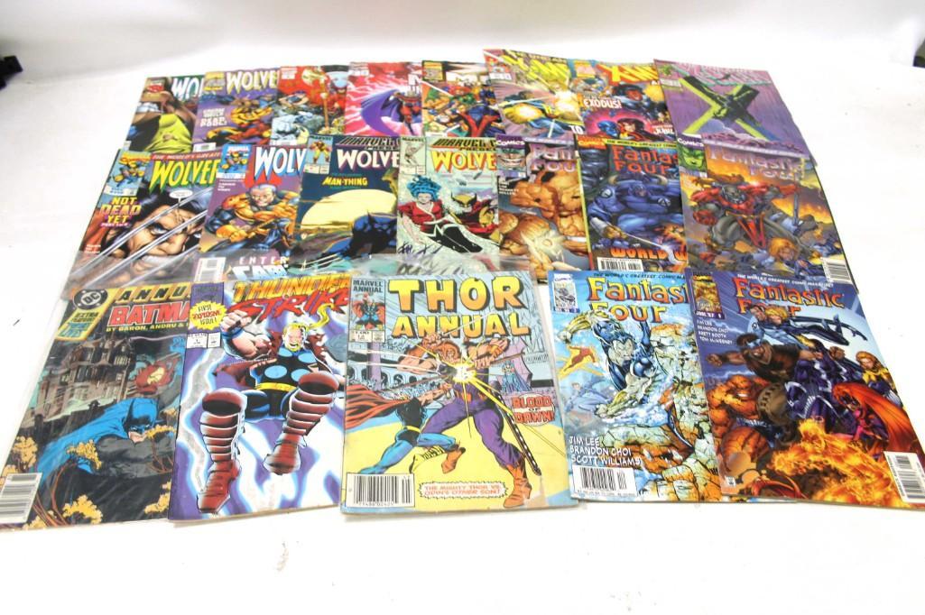 20 Comic Books incl Wolverine , Thor , X Men , (1 of 3)
