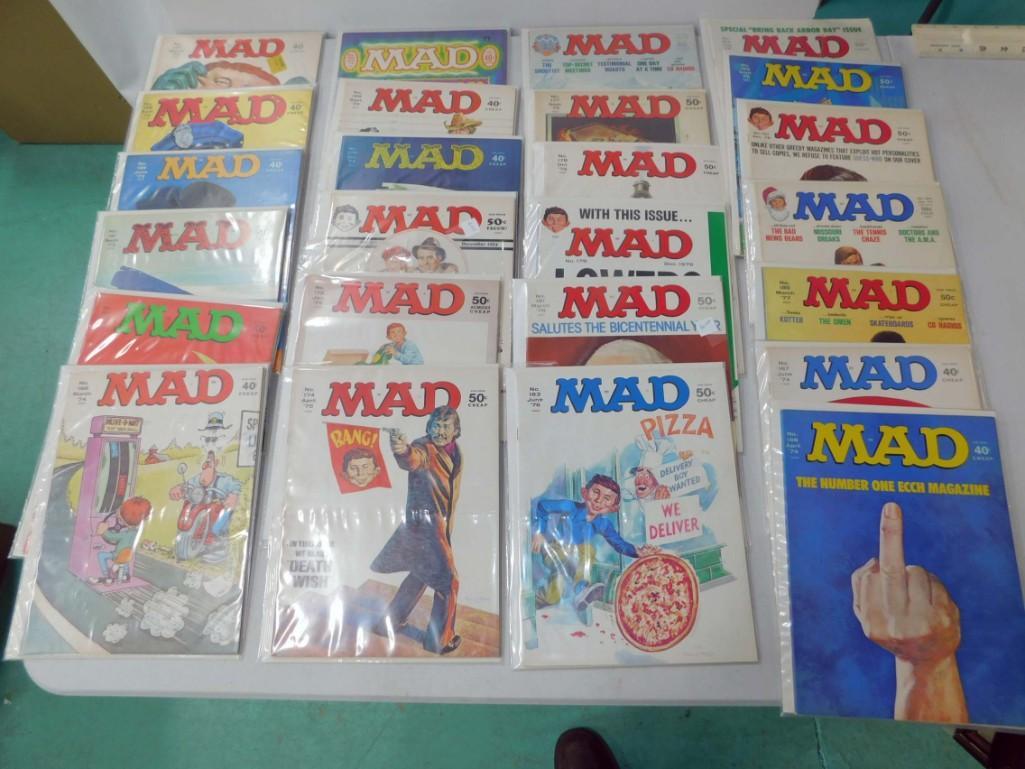25 Mad Magazines Assorted from 1973-1977 (1 of 5)