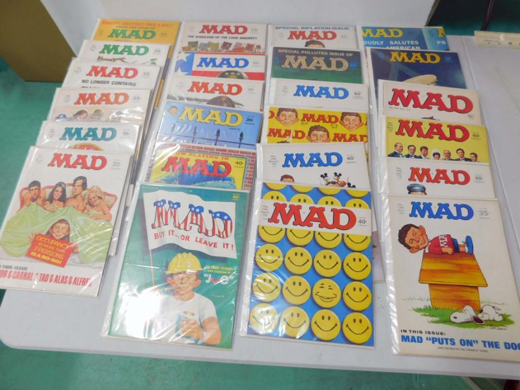 24 Mad Magazines Assorted from 1970-1973 (1 of 6)