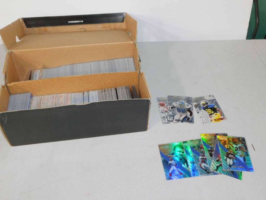 Shoebox Full of Football Cards in Plastic Sleeves (1 of 3)