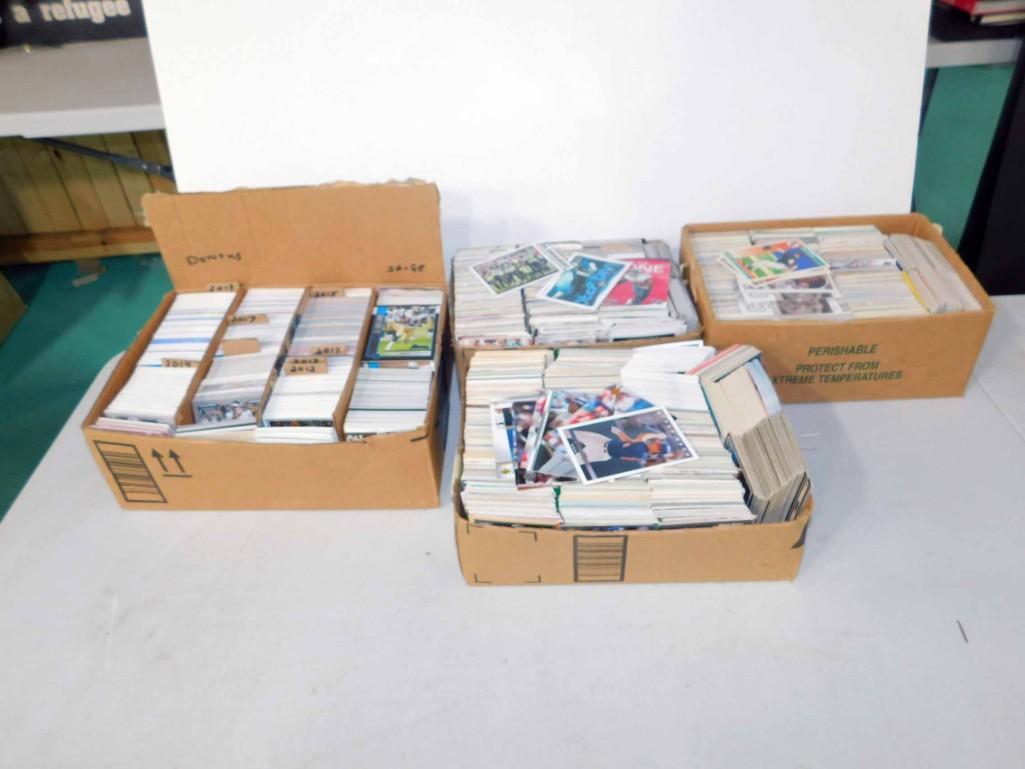 4 Box Flats Full of Assorted Sports Cards incl Baseball (1 of 4)