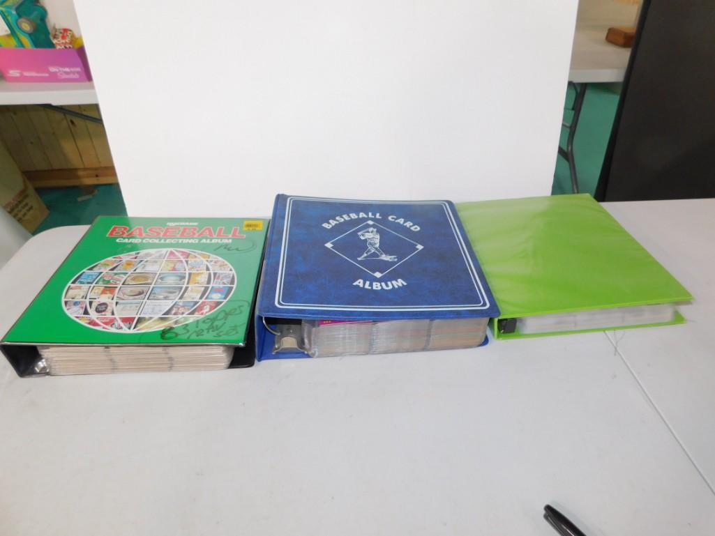3 Binders of Assorted Baseball Cards (1 of 18)