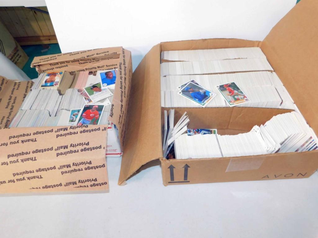 2 Large Boxes of Baseball Cards Mostly 1991 Upper Deck (1 of 3)