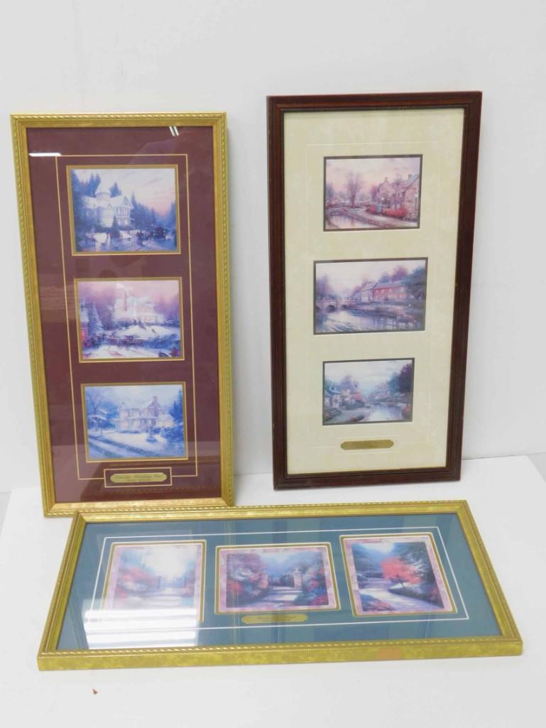 3 Framed Thomas Kinkade Prints (1 of 10)