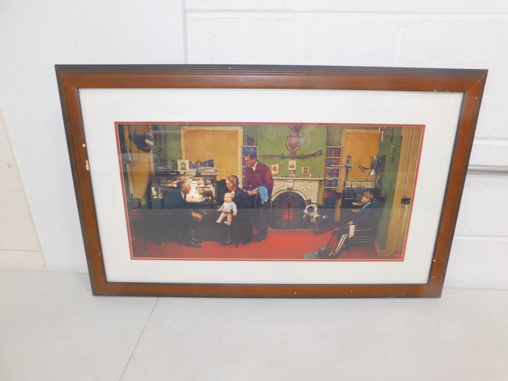 Framed Norman Rockwell Print (1 of 4)