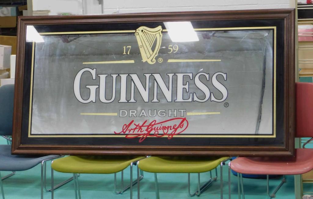 Large Guinness Beer Mirror (1 of 3)
