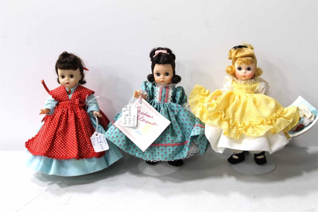 3 Vintage 1980-90s Madame Alexander Little Women 8" (1 of 5)