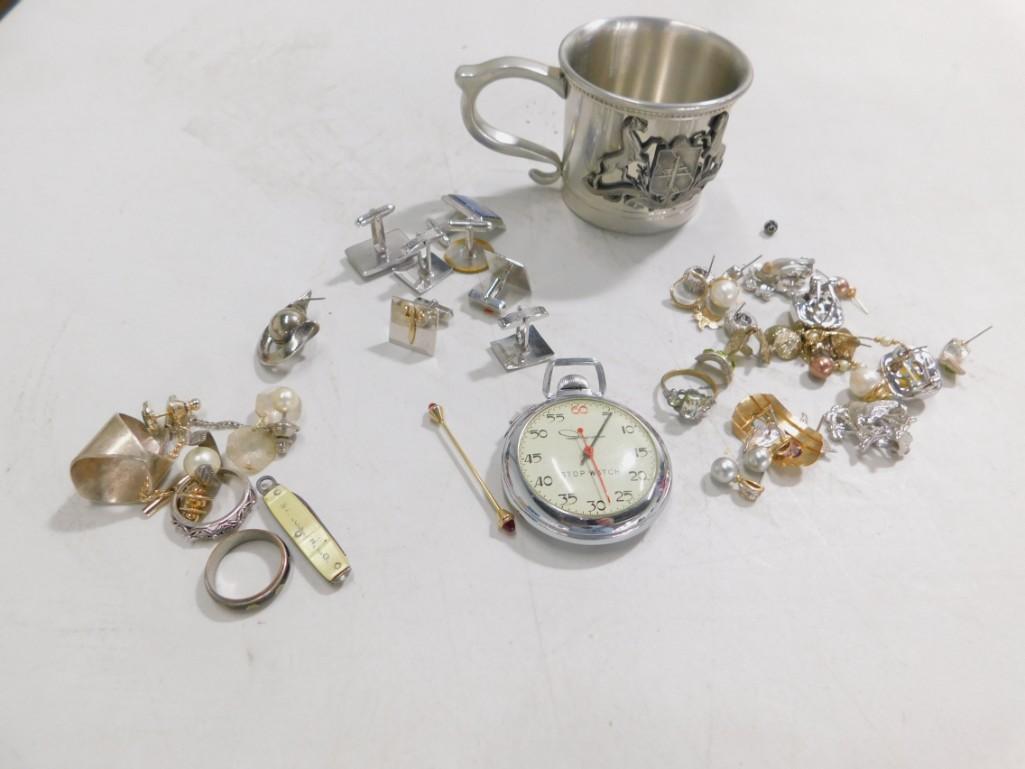 Smalls Lot incl Stop Watch , Pewter Mug , Costume (1 of 4)