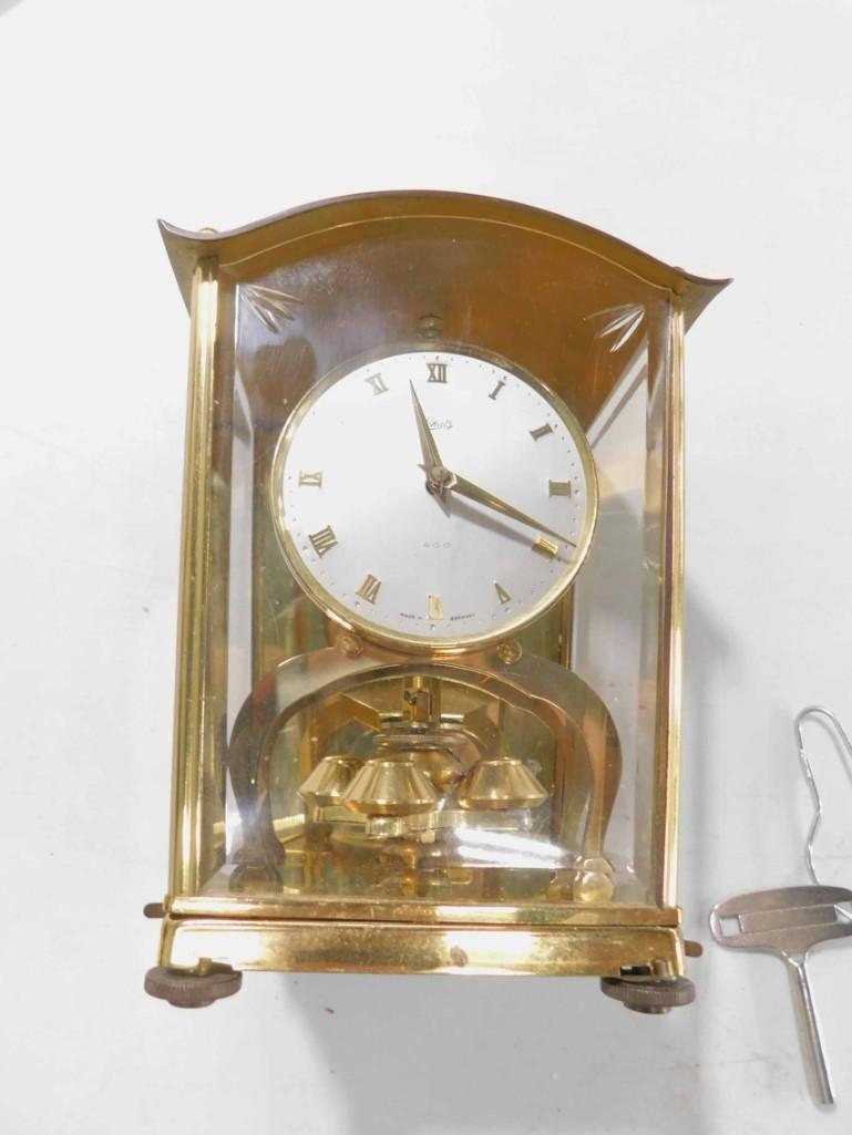 Schatz Uhren Hauser Brass Clock with Key (1 of 7)