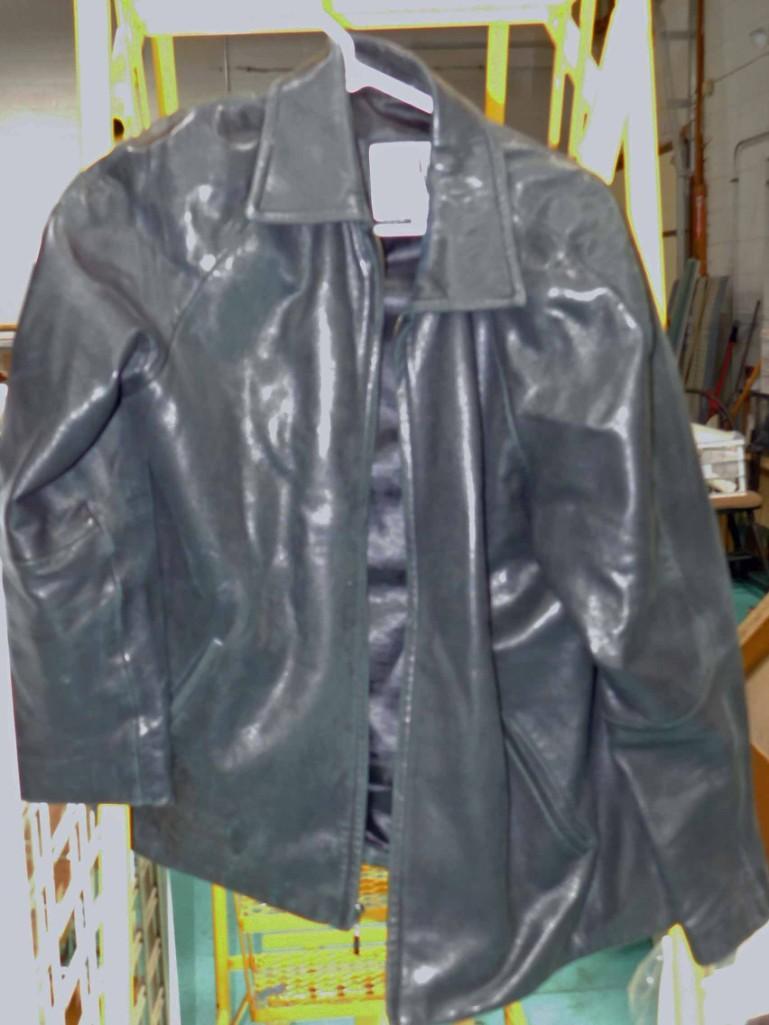 Black Leather Jacker LNR by Nouvellle Renaissance Sz M: Black Leather Jacker LNR by Nouvellle Renaissance Size M