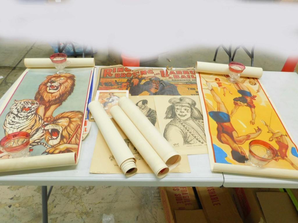Lot of Vintage Circus Posters (1 of 5)