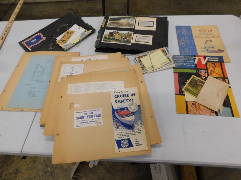 Vintage Scrapbook incl Postcards, and Other Misc (1 of 5)