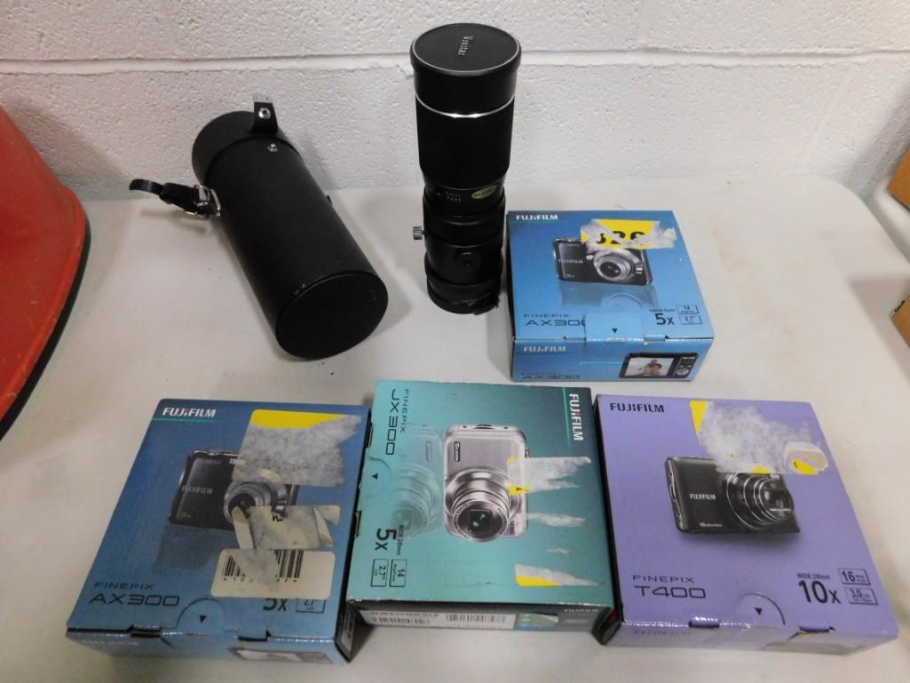 Camera Lot incl Vivitar Zoon Lens and 4 Open Box (1 of 5)