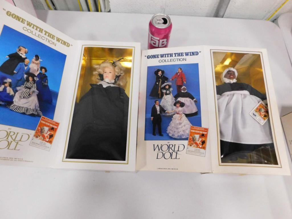 2 Gone with the Wind Dolls incl Mammy and Pitty Pat: 2 Gone with the Wind World Dolls incl Mammy in Black Dress and Pitty Pat New in Box