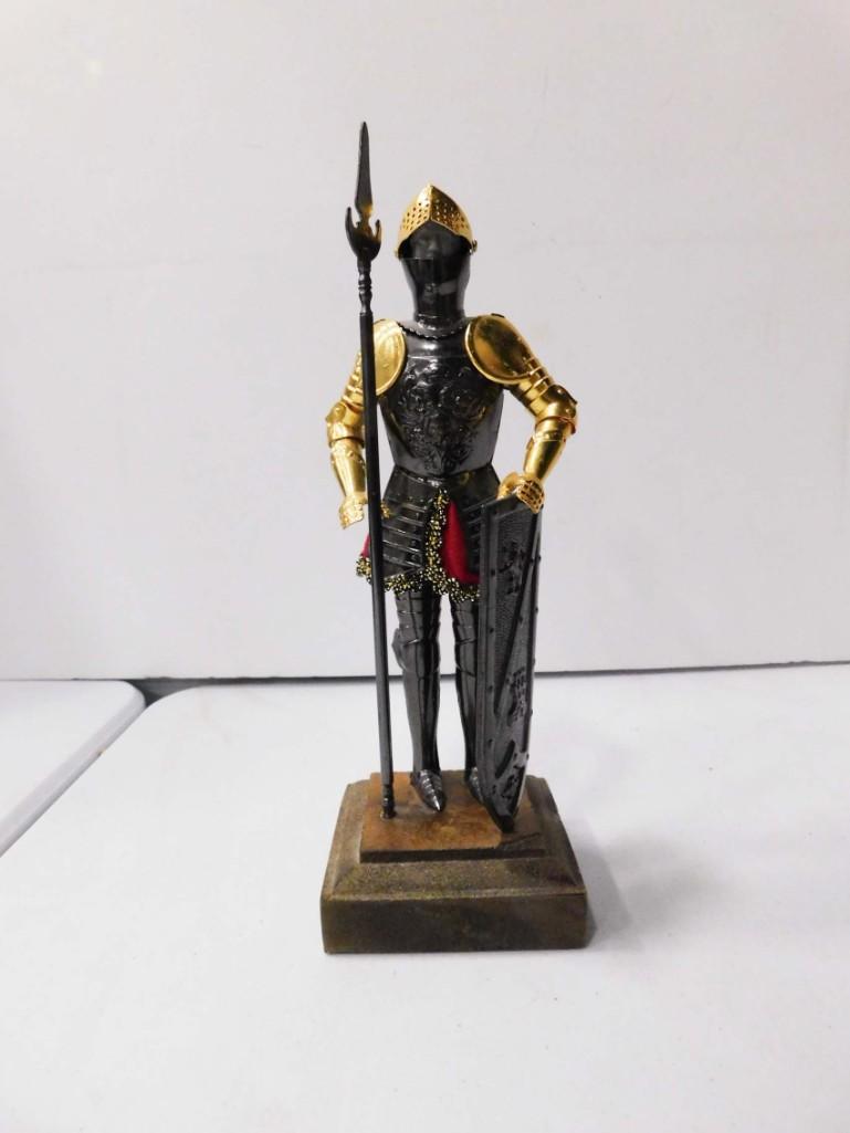 Knight Statue Made from Metal and Wood (1 of 3)