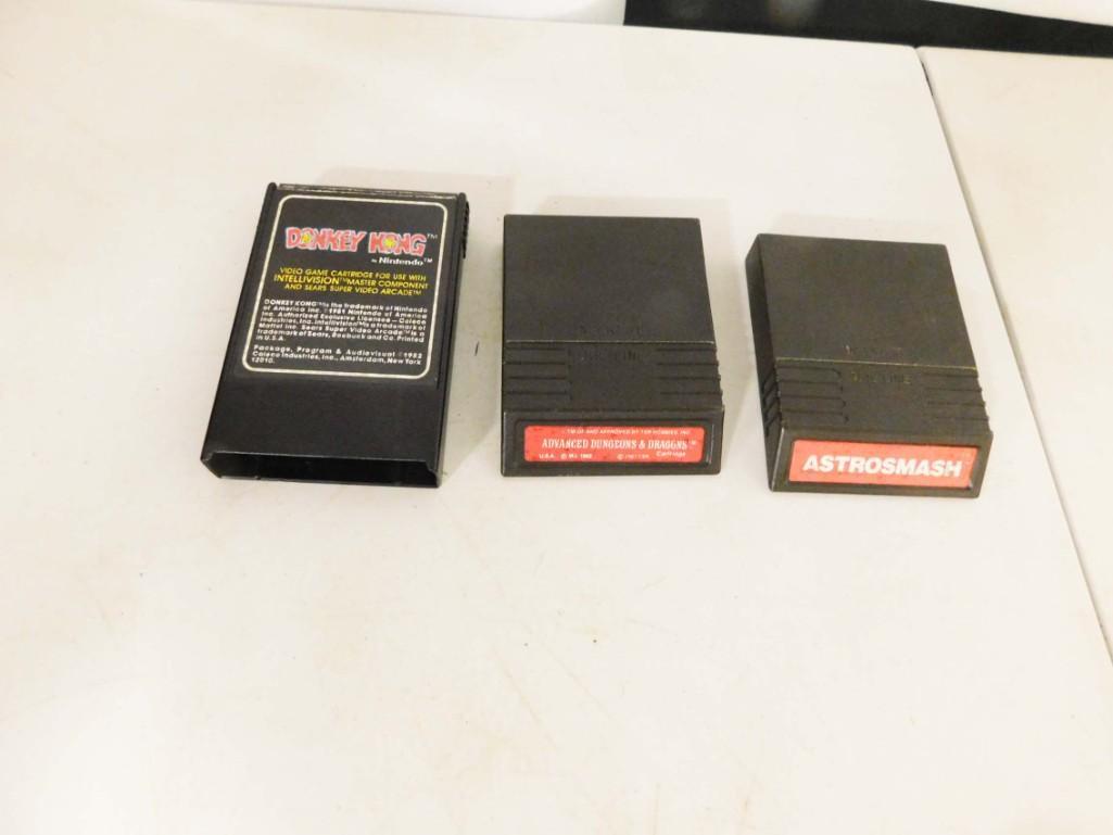 Intellivision Games incl Dungeons and Dragons ,: Intellivision Games incl Dungeons and Dragons , Astrosmash , and Donkey Kong Video Games Condition: untested
