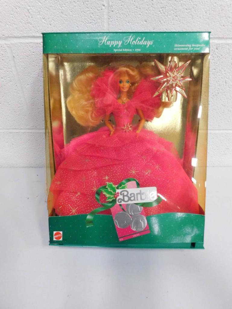 Happy Holidays 1990 Edition Barbie Doll In Original Box (1 of 3)