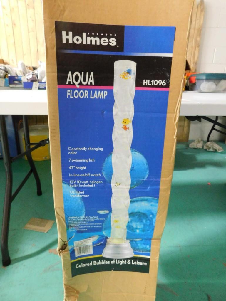Holmes Aqua Floor Lamp New in Box (1 of 2)