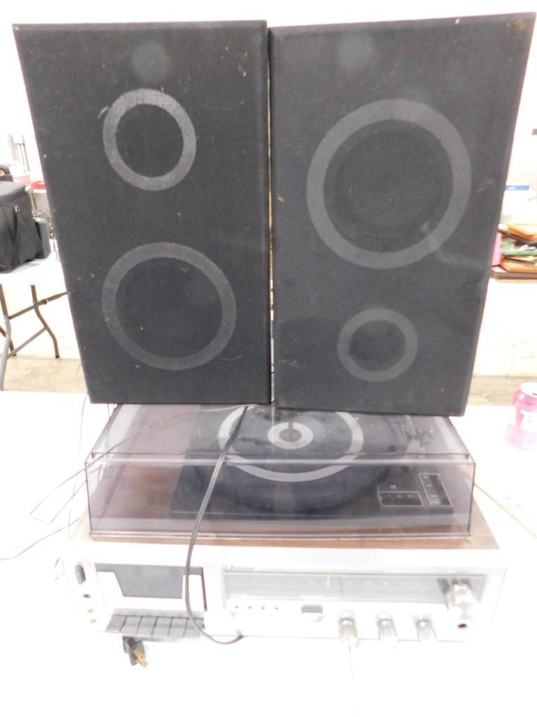 Vintage Emerson Stereo Cassette Player , Record Player (1 of 4)