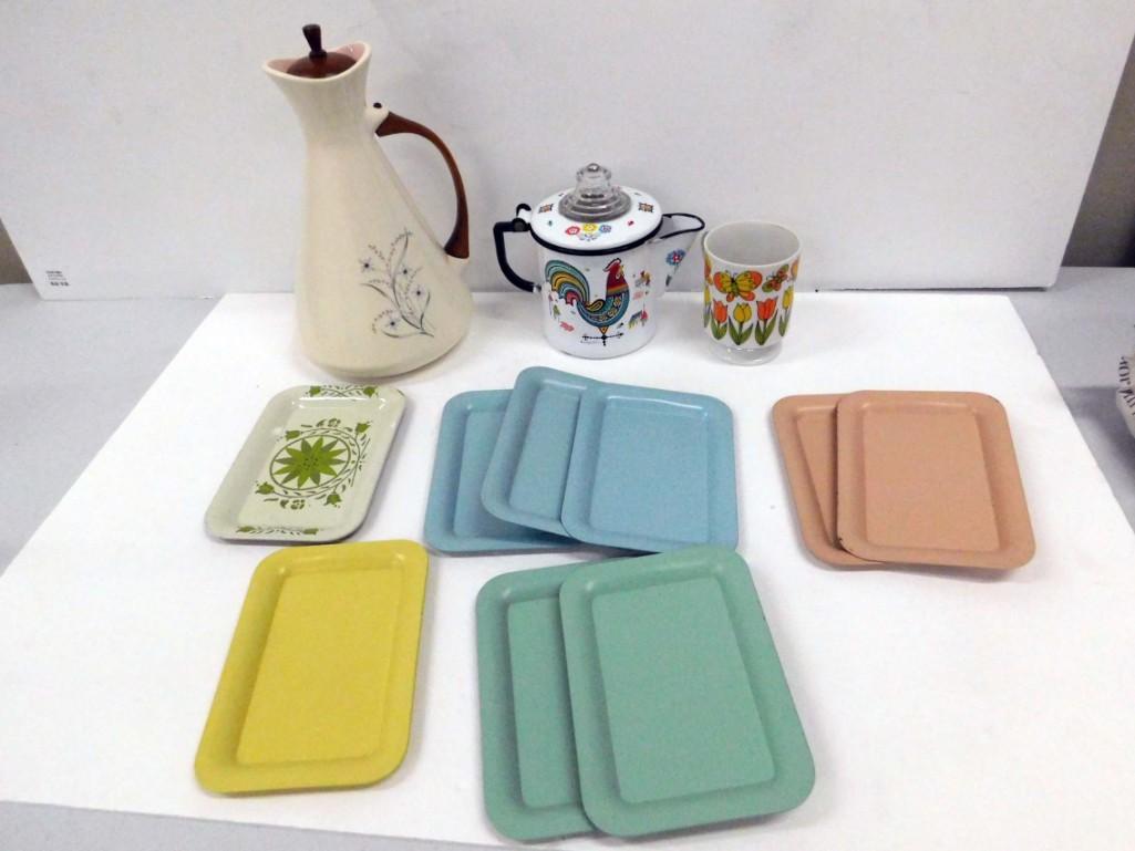 Vintage Lot incl Mid Century Pitcher , Small Rooster (1 of 6)