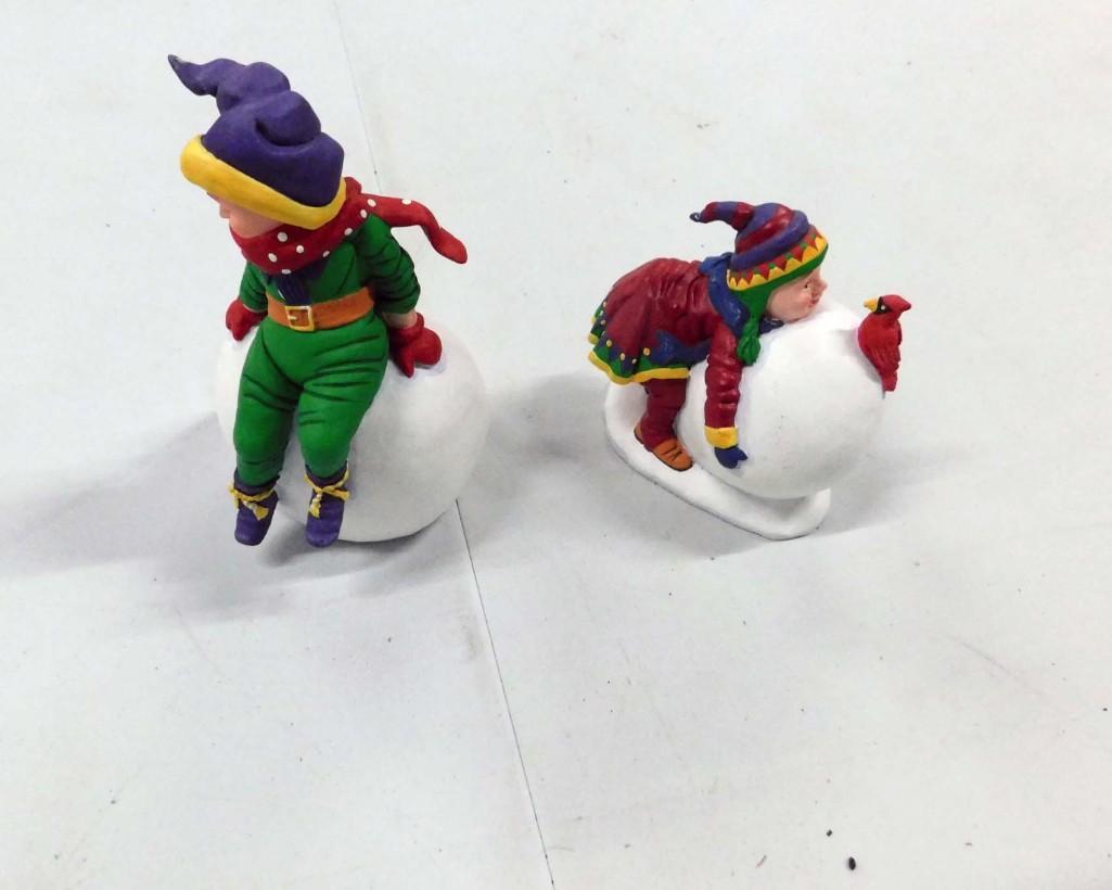 Dept 56 Suzy and Spencer Making Snowballs Figures (1 of 3)