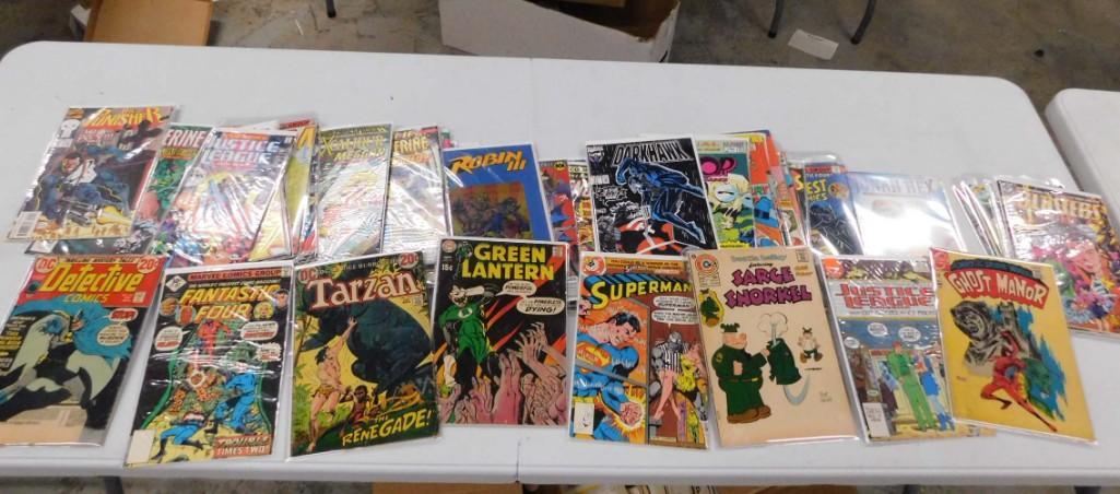 Lot of Comic Books incl Tarzan , Green Lantern , Batman (1 of 4)