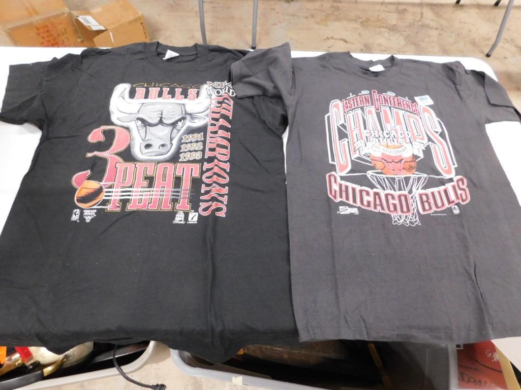 2 Vintage Chicago Bulls Tshirts incl 1991 Chicago Bulls (1 of 3)