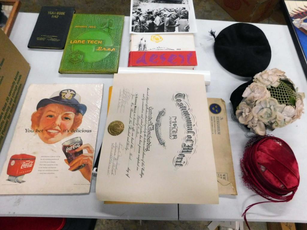 Collectibles incl 1950 Lane Tech Yearbook , 1965 (1 of 10)