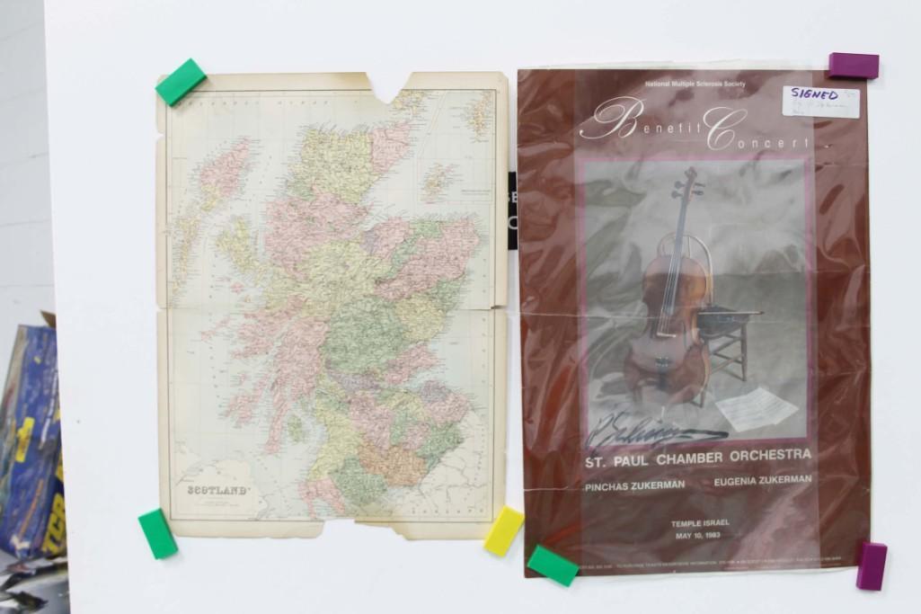 Vintage Map of Scotland and a St Paul Chamber Orchestra (1 of 5)
